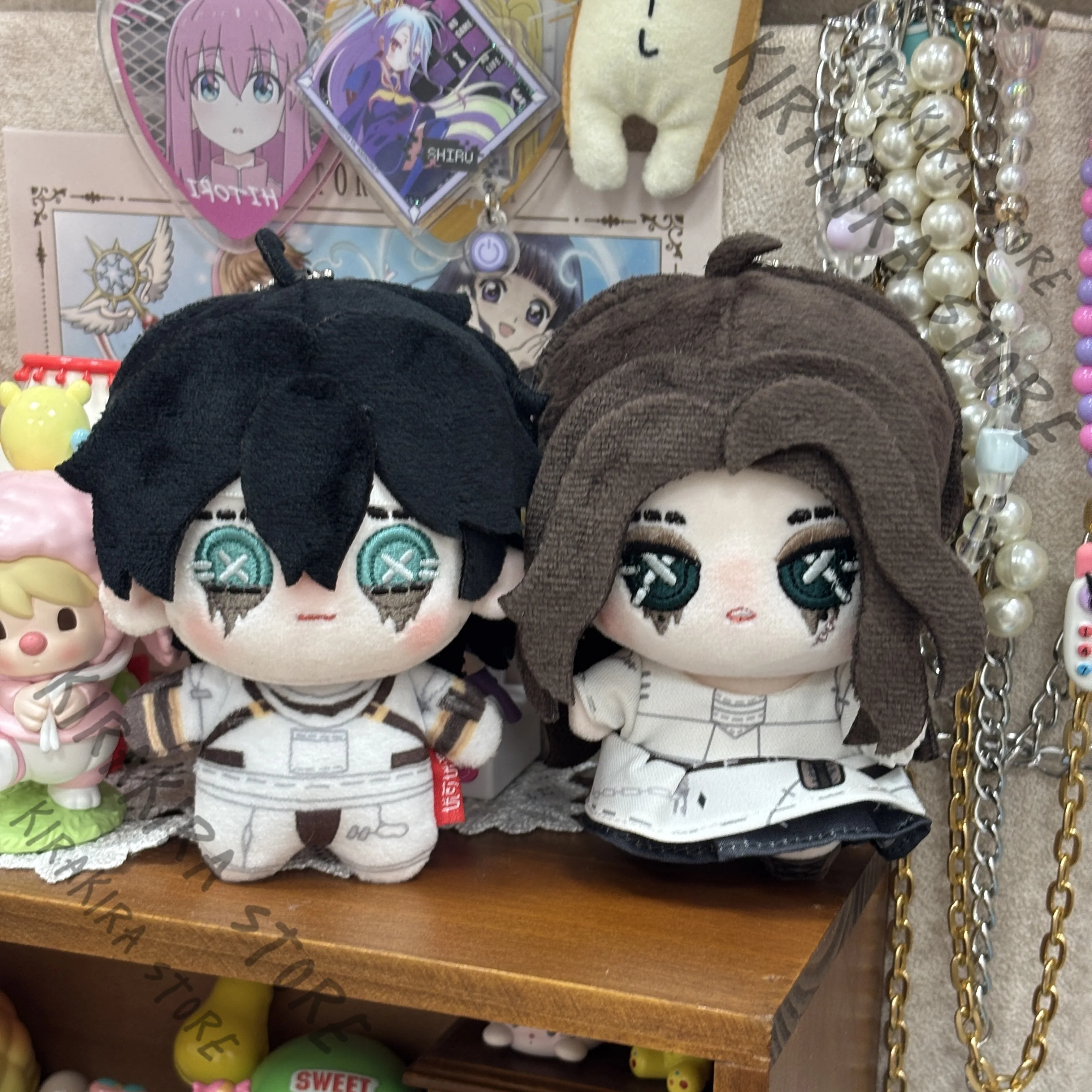 

Ada Mesmer Cotton Anime Cosplay 10cm Mascot Identity Ⅴ Pendant Emil Hanging Drop Patient Psychologist Action Figure Ornaments