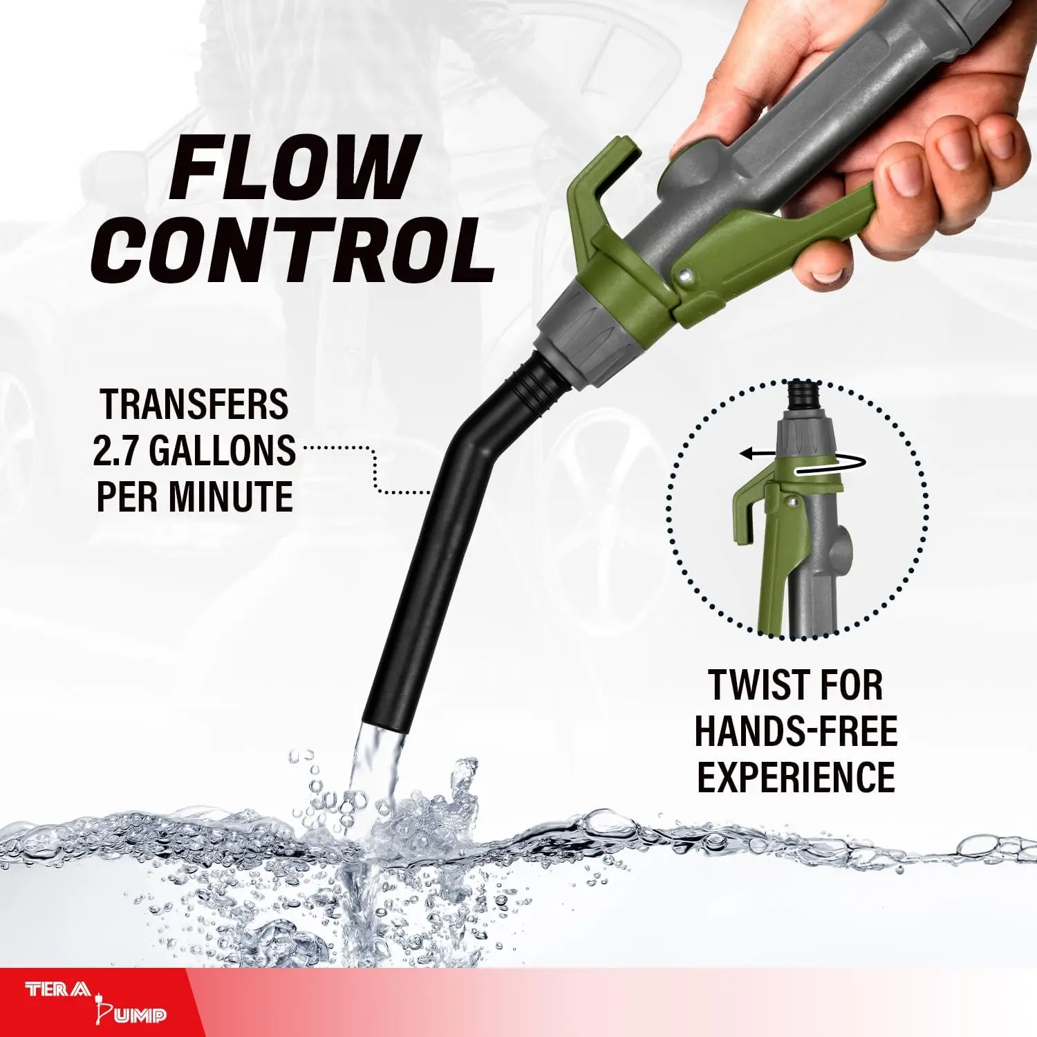 Далекий гени. 2 мощных перекачки жидкости с аккумуляторной батареей (до 20% быстрым расходом, 10,3 л/мин)