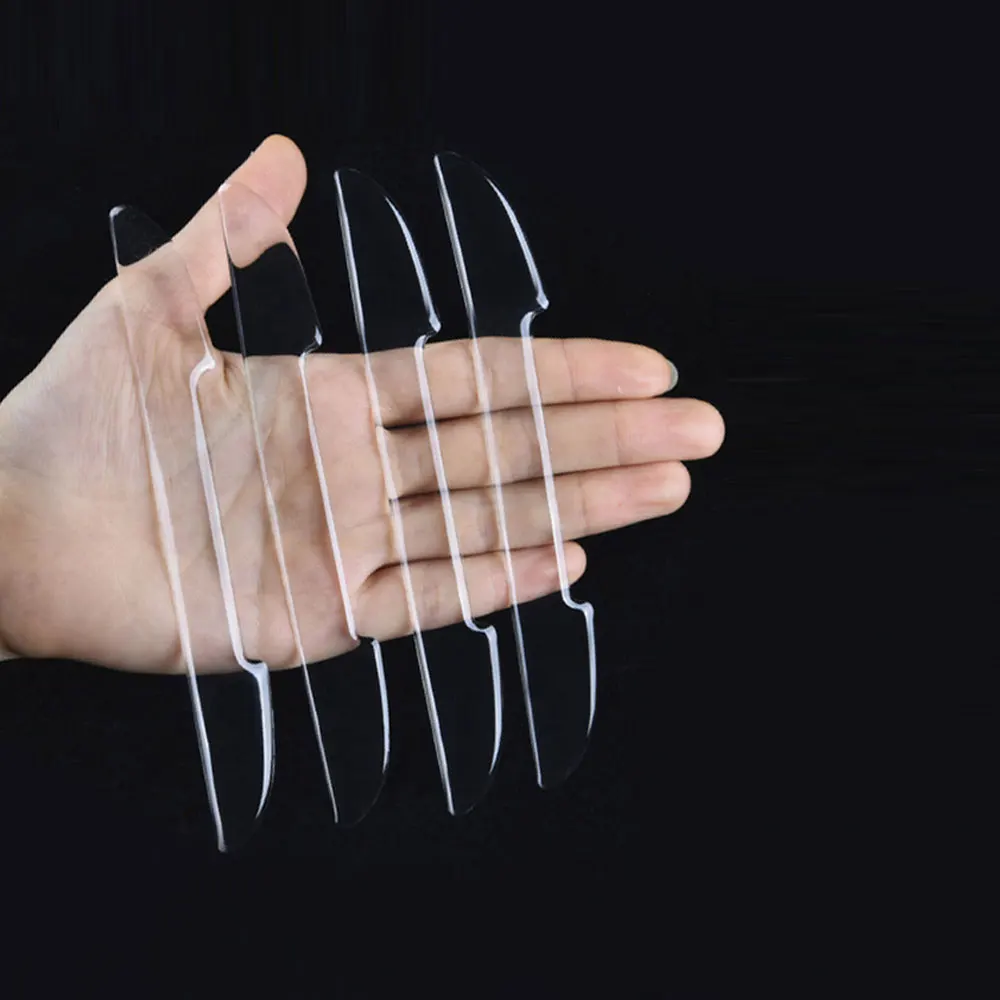 4Pcs Car Door Clear Anti-collision Protector Bar Stickers Side Edge Protection Guards Rear View Mirror Cover Protection Strip