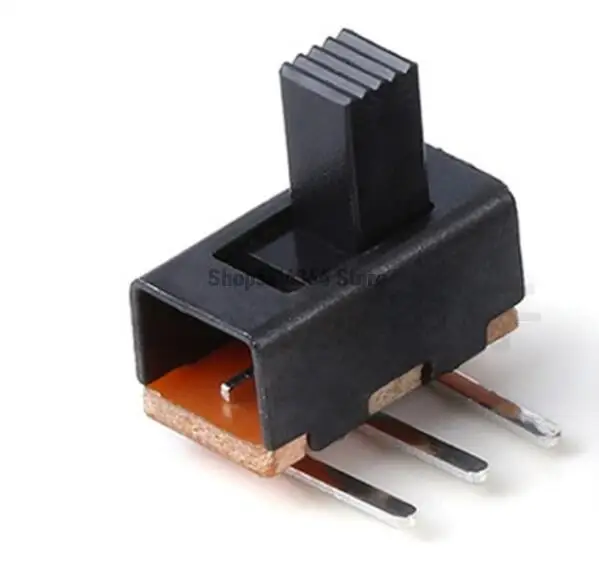 100PCS 1P2T 2 Position Vertical Slide Switch 3 Pin SS12F21 3mm Shaft Length