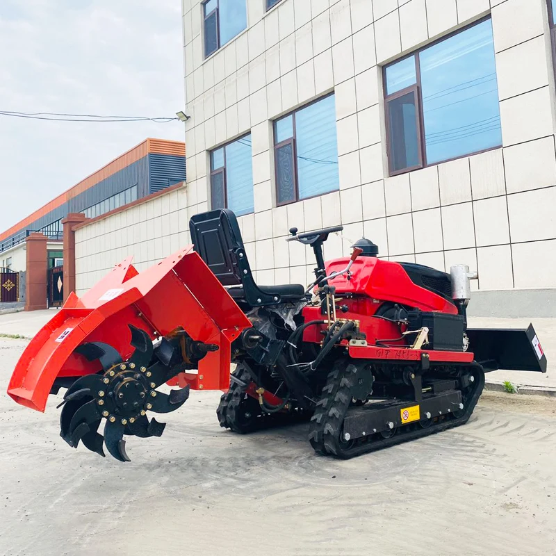 

Customized New Multi-Functional Agricultural Plowing Machine Small Crawler Rotary Tiller Farm Cultivator
