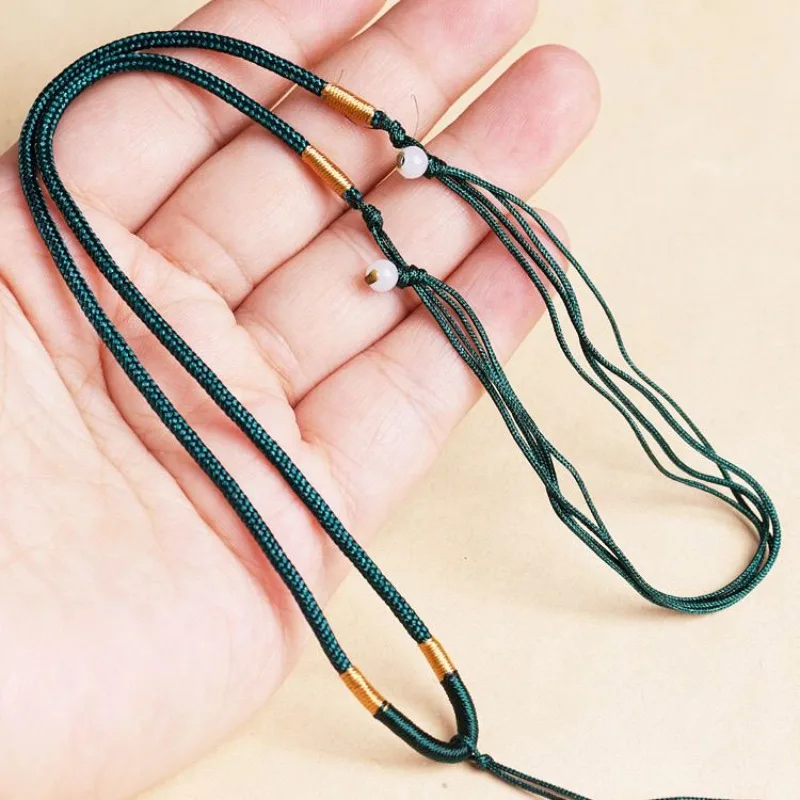 Necklace Rope Thin Pendant Rope Simple Men's and Women's Hand-woven Jade Necklace Pendant Rope