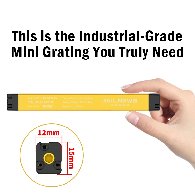 Mini Ultra-slim Safety Light Curtain Infrared Through-beam With Blanking Function Industrial Safety