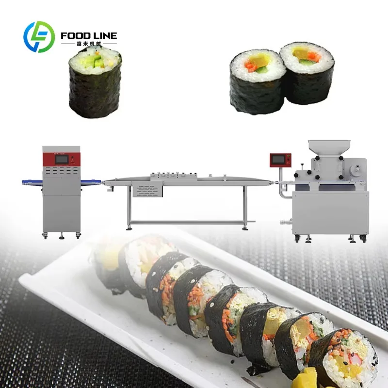 Customized Fully Automatic Sushi Production Line 304 Food Grade Stainless Steel For Commercial Factory CE Certified