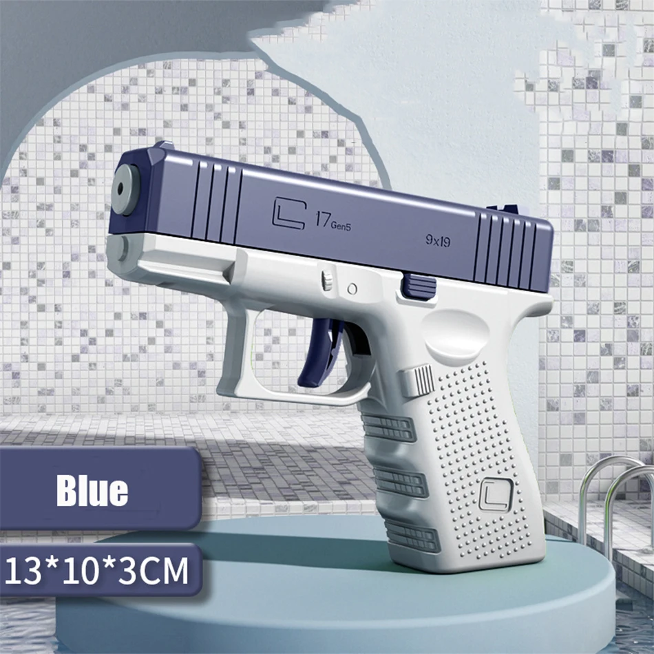 ปืนฉีดน้ําไฟฟ้าของเล่นแบบพกพาไฟฟ้าอัตโนมัติ Burst Water Gun เด็กของเล่นน้ํากลางแจ้ง