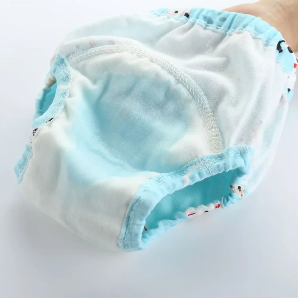 3PC 6 Layer Waterproof Reusable Baby Training Pants Infant Shorts Underwear Cloth Baby Diaper Nappies Panties Nappy