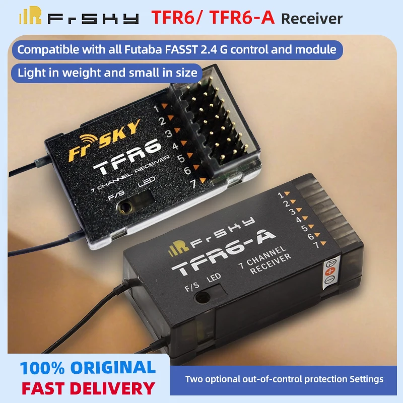 

FrSky TFR6/TFR6A Receiver Futaba Remote Control FASST Standard Exclusive 7 channels