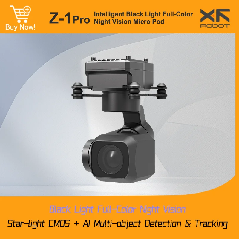 XF-Z-1PRO 3-Axis gimbal Intelligent Black Light Full-Color Night Vision Micro Pod Supports network, UART and S.BUS MAVLink