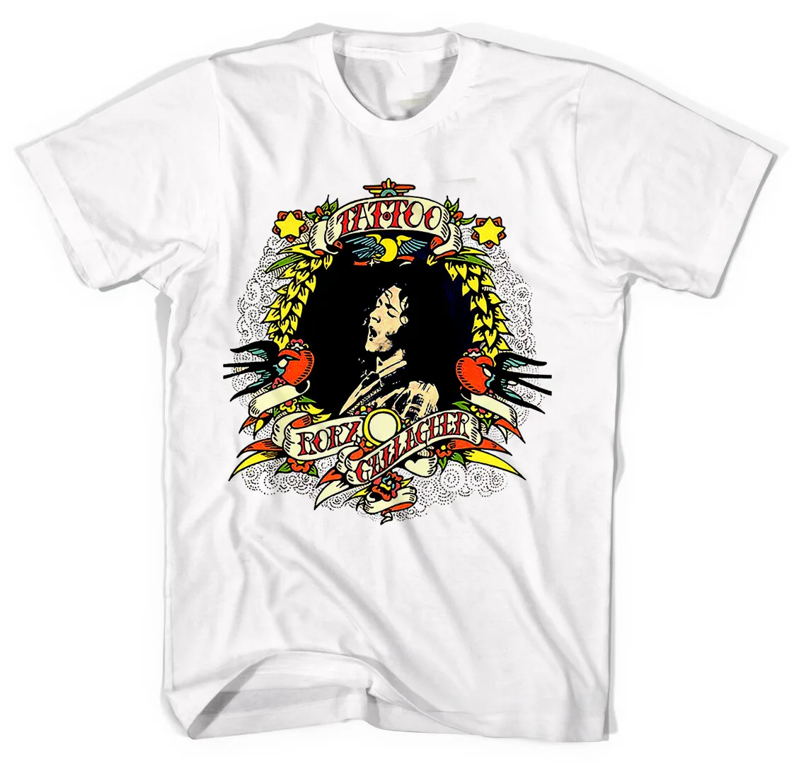 Rory Gallagher Tattoo T-Shirt Retro Gifl Fan SiZE S M L 234XL NL188