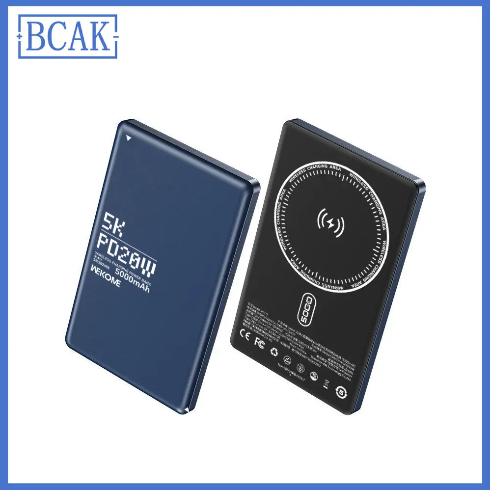 Ultra-light and thin magnetic wireless power bank PD20W fast charging BCAK for Magsafe