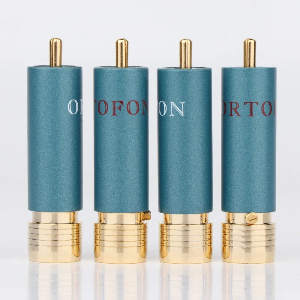 4pcs Ortofon RCA Plug screw locked rca connector Reference 8NX RCA Connectors Self locking Plug use for 12mm cable need solder