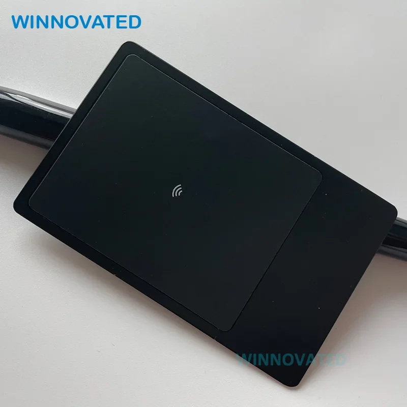 Full Anodized One Side Metal One Side Plastic Key Hidden Premium Business Metal NFC Card