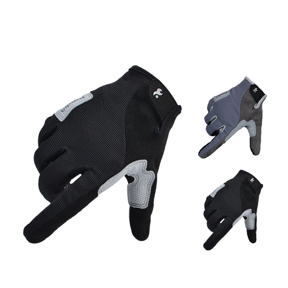 

Rock Climbing Gloves Suede Sailboat Outdoor Sports Mittens for Hiking Adjustable Wrist