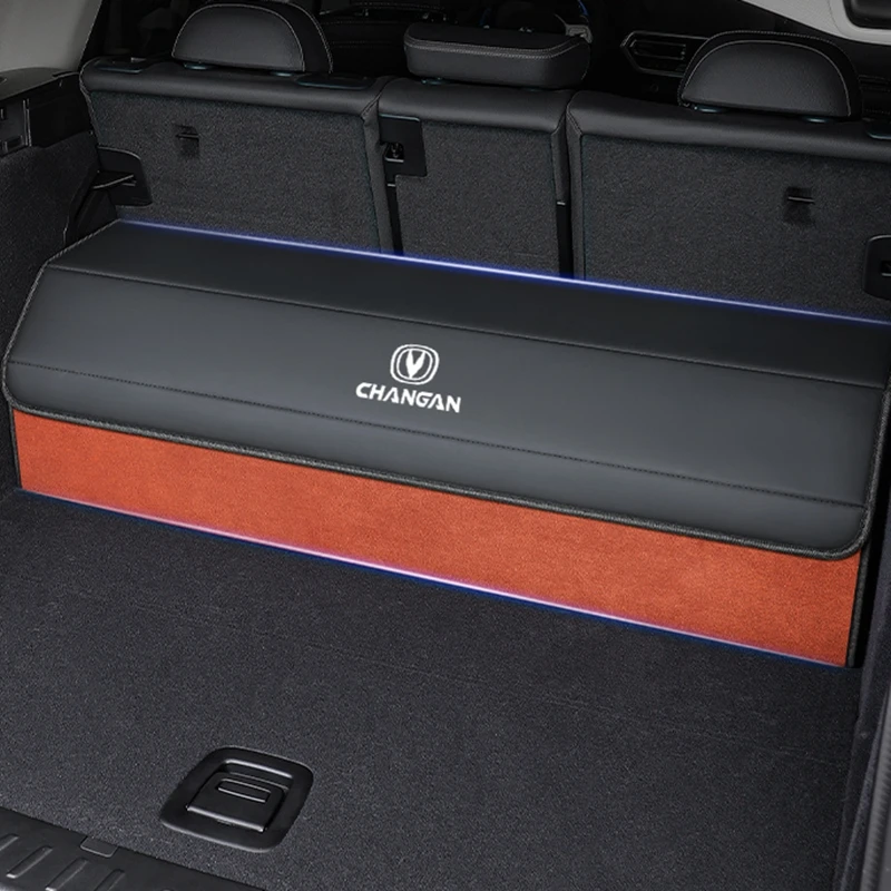 

Changan Cs55 Plus 2022-2023 Waterproof Car Trunk Storage Box Double Tone Color Trunk Organization Auto Interior Accessories