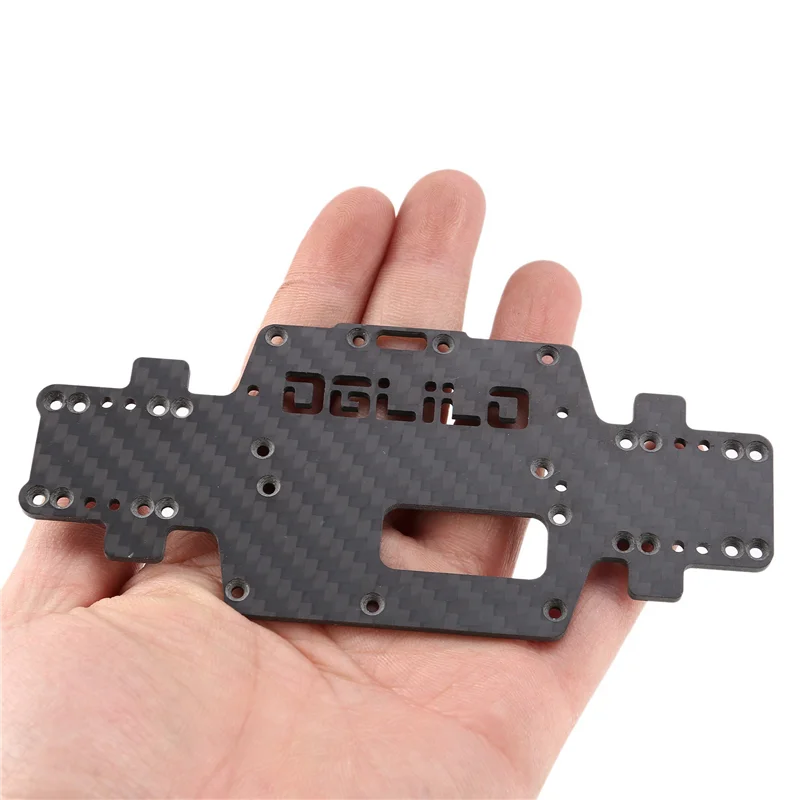 YSUN-3X para Wltoys K969 K979 K989 K999 P929 P939 1:28 chasis de fibra de carbono mejorado carcasa inferior de coche