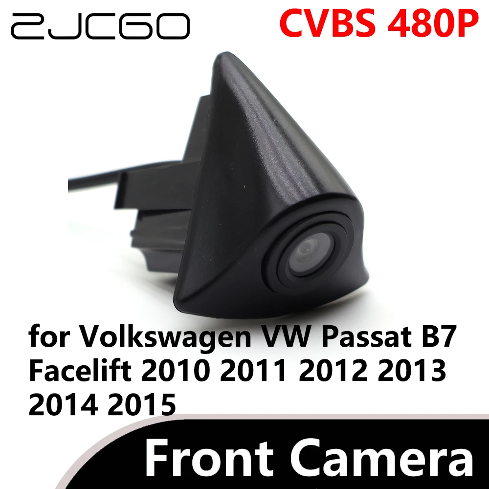 ZJCGO CVBS 480P 170° Car Parking LOGO Front View Camera for Volkswagen VW Passat B7 Facelift 2010 2011 2012 2013 2014 2015