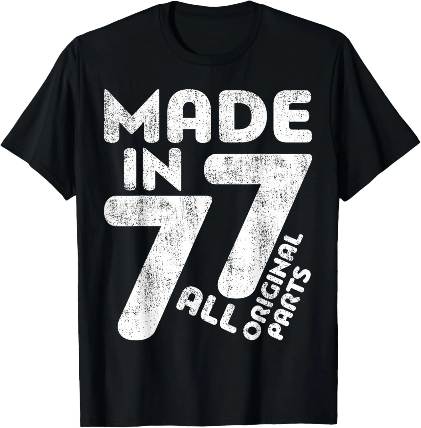 Men Women Vintage 1977 T-Shirt Custom Printed Graphic T Shirts Casual Streetwear Summer Tops view 5