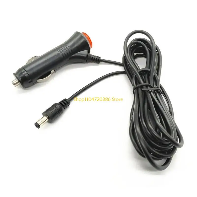 K0EA Car Cable Cigarettes to DC5521 with Power Button Control