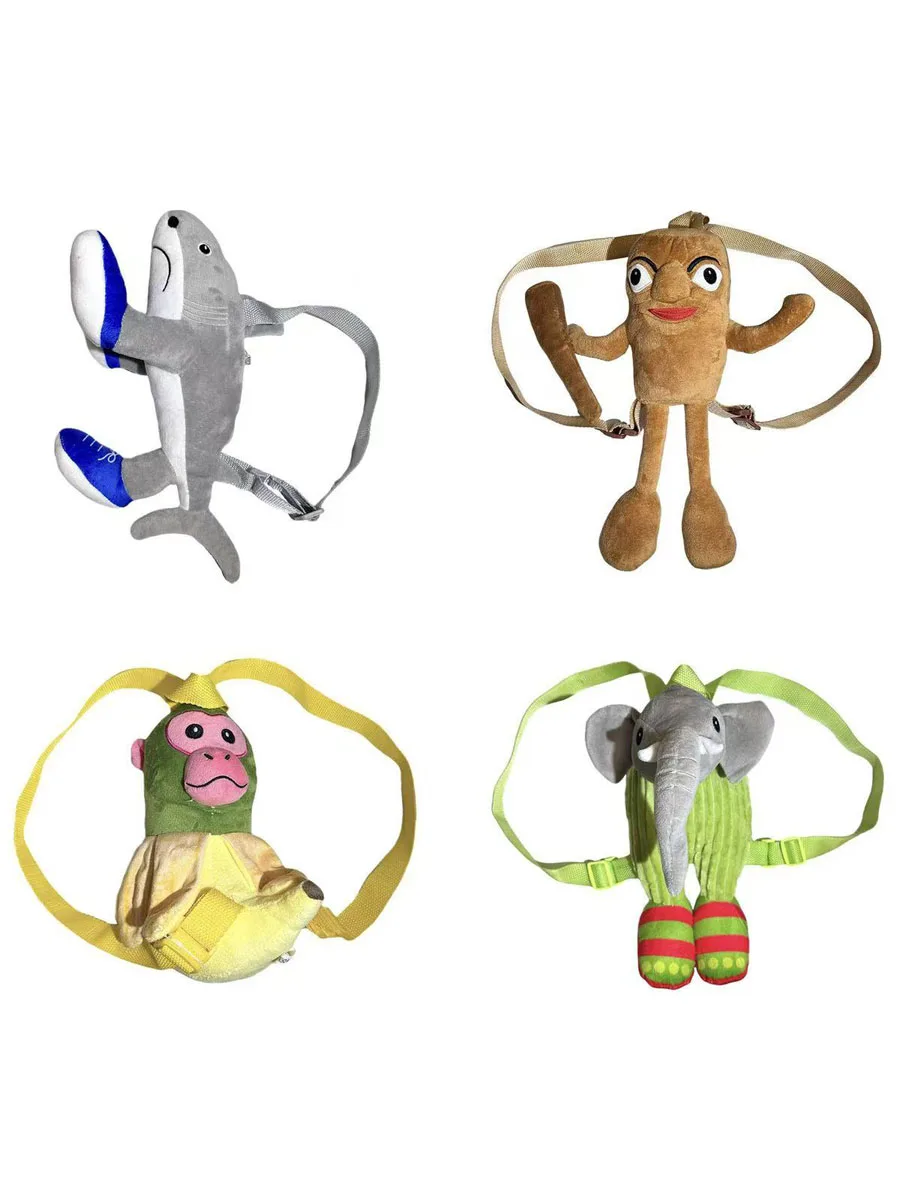 Tralalelo Tralala juguete de peluche Tungtung italiano Brainrot Al muñeco de peluche relleno suave mochila de felpa suministros