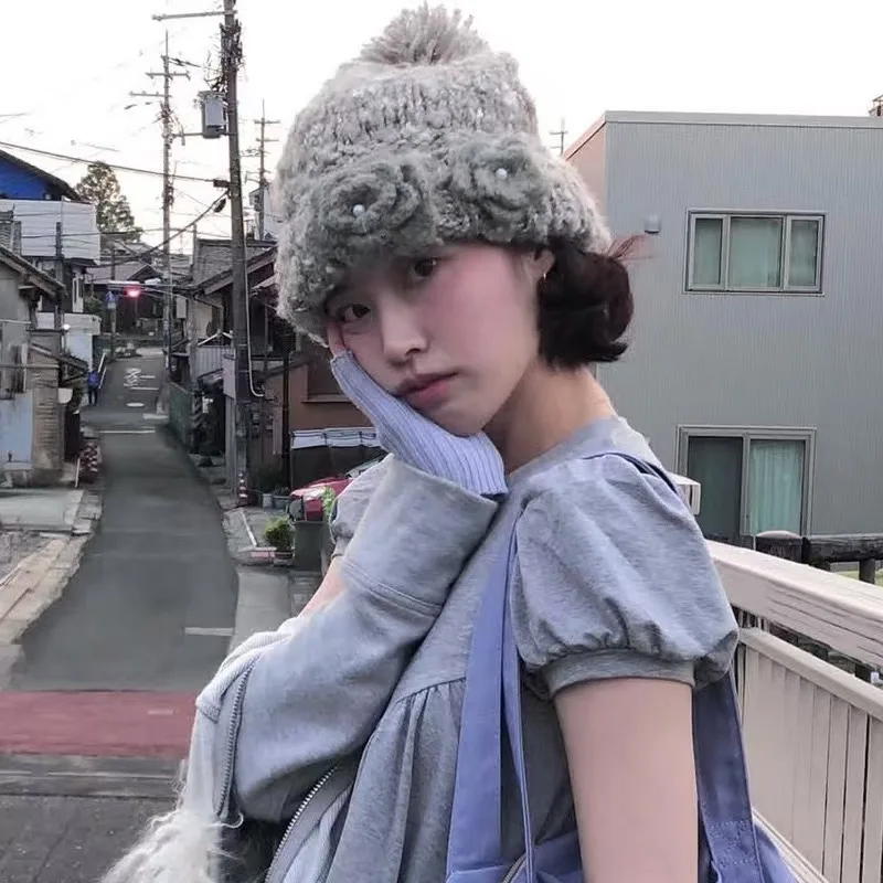 

Зимние вязаные шапки для защиты ушей для женщин, теплые шапочки, шапки, уличная лыжная Балаклава, нагрудник, шапки для ушей, женская шапка Skullies Gorros