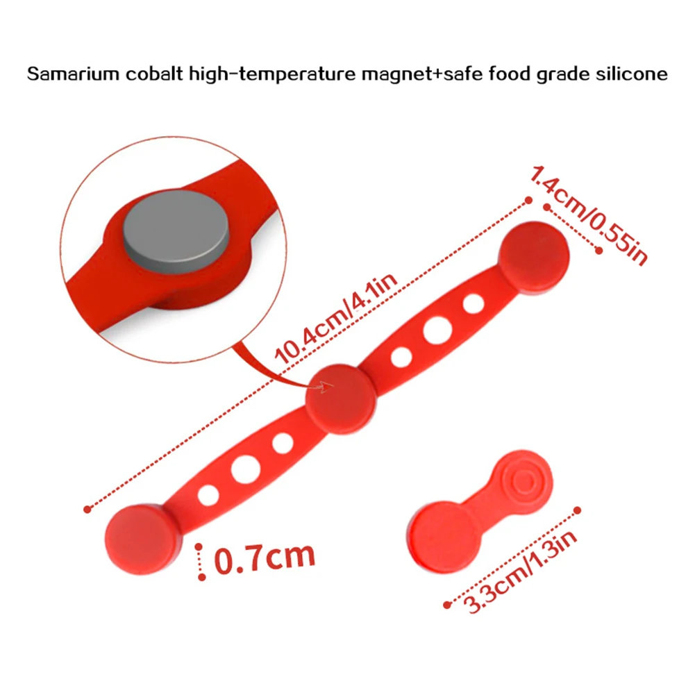 الهواء المقلاة مغناطيس سيليكون مشبك لتثبيت الهواء المقلاة ورقة بطانات الإفراج السريع الهواء المقلاة المغناطيس سهلة التنظيف ل #3