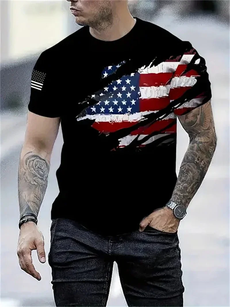 Men's Taekwondo Fight Print T Shirt Martial Arts Karate Graphic Tee Black White Color Block Sporty Tops Man Sports Clothes
