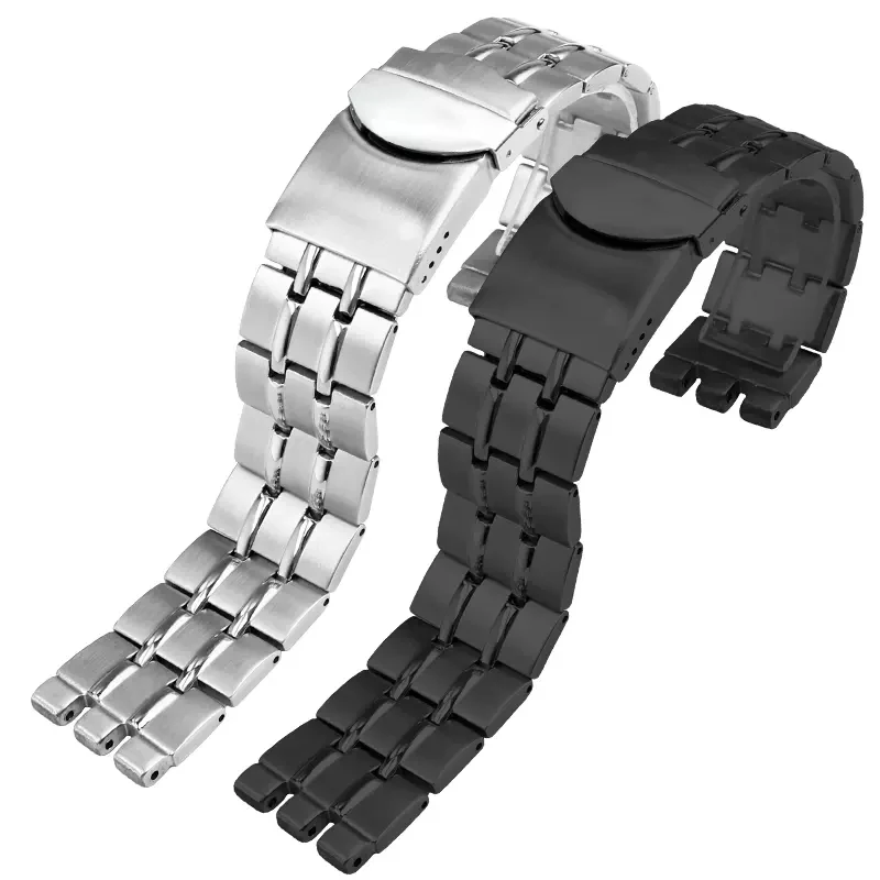 Metal Stainless Steel Watchband 17mm 19mm 21mm For Swatch YGS749G YCS Yas YGS IRONY Ceramic Men Women Watch Chain Strap Bracelet