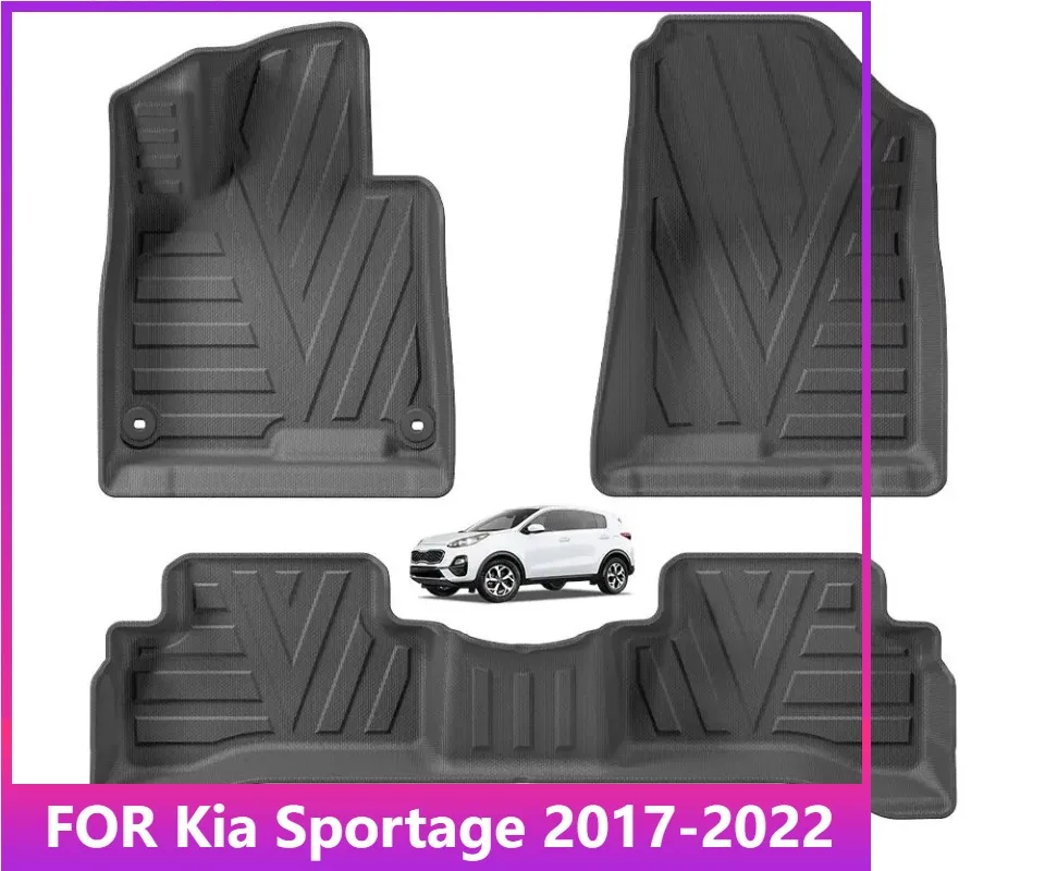 

Для Kia Sportage 2017-2022 годы (только гибридный) TPE 3D автомобильные коврики грузовой коврик для ног без запаха лоток аксессуары черный