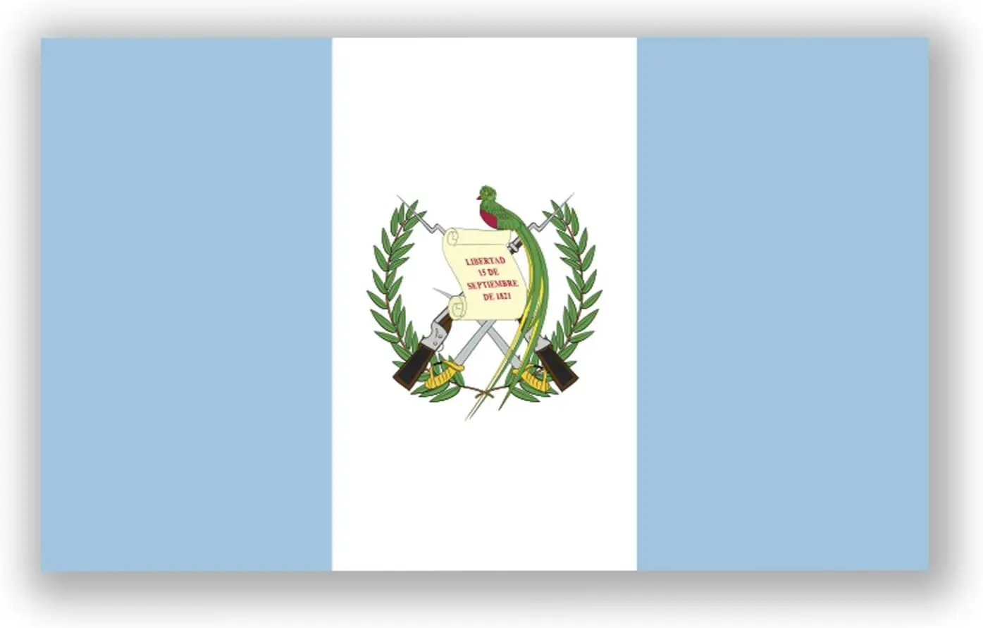 Guatemala Flag Decal Sticker Premium Quality Vinyl  Decal Sticker Windshield Car Truck Off Road Vehicle Window Bumper