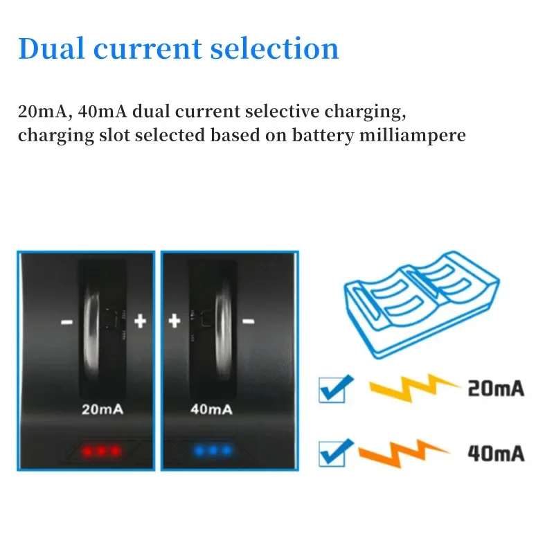 New Lithium Button Battery Charger For 2032 LIR220 LIR1632 LIR2032 LIR2025 LIR2016 LIR2450 LIR2477 Smart 3.6V USB 4 Slot Charger