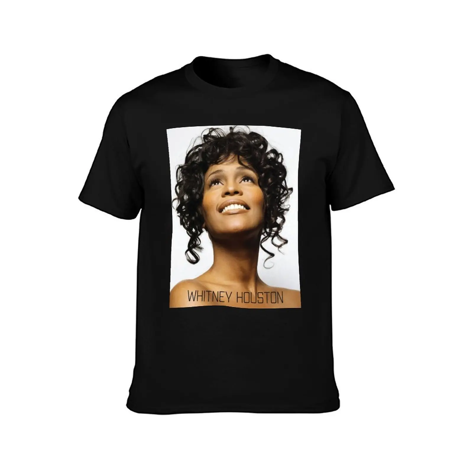 Whitney T-Shirt, Summer Casual Cotton Tee, Oversized Streetwear Tops, Vintage Graphic Print, Loose Fit Short Sleeve, 100% Cotton