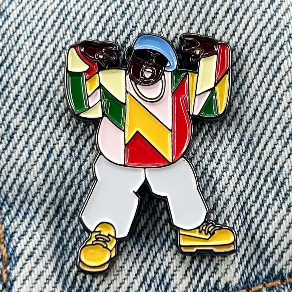Biggie Smalls-Enamel Pin Legend Badge Hip Hop East Coast Rap Singer Brooch Fans Gift Collect Souvenirs