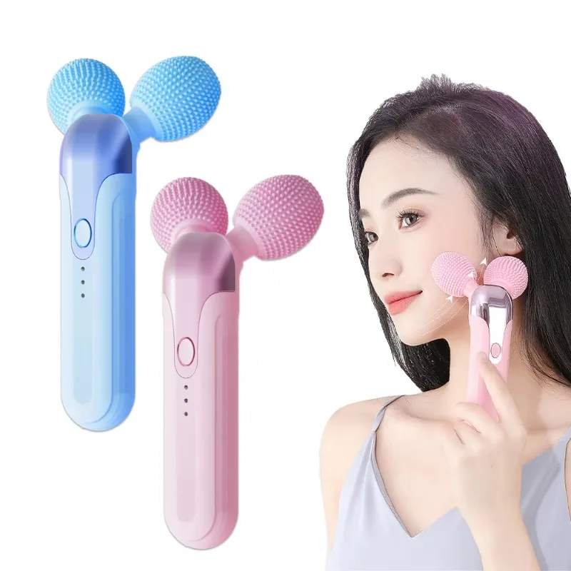 Home Use Face Beauty Equipment Anti-aging Face Lift 3D Roller Facial Massager Anti Wrinkle Microcurrent Facia