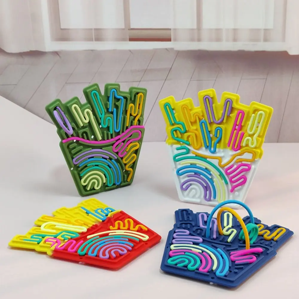 Scheda di attività sensoriale in silicone da viaggio con asta Abilità motorie Scheda sensoriale silenziosa Montessori Apprendimento Fidget Scheda occupata da viaggio