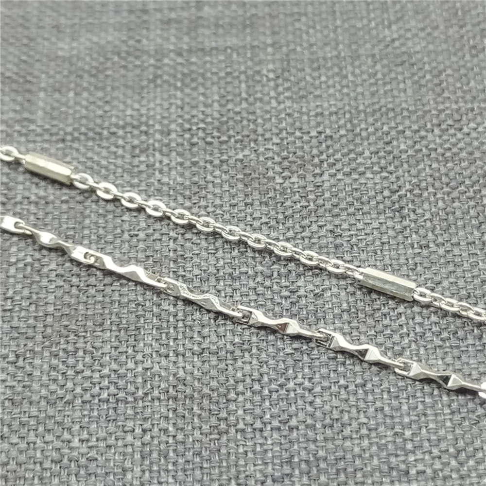 925 Sterling Silver Bulk Unfinished Ingot Bar Cable Chain for Necklace Bracelet 100cm/3.28ft