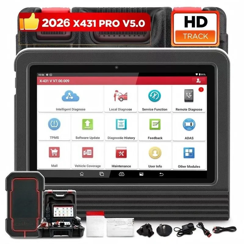 X431 Pro V5.0 OE Level OBD2 Scan Tool Full System CAN FD DoIP EPB DPF ABS Oil Reset Universal 110 Brand Car Coverage