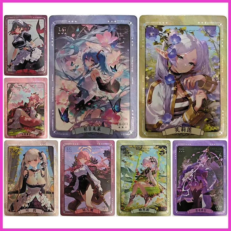 

Аниме История богини Редкая коллекционная карта LG Ellen Joe Miku Yae Miko Frieren Nahida Raiden Shogun игрушки для мальчиков подарок на день рождения