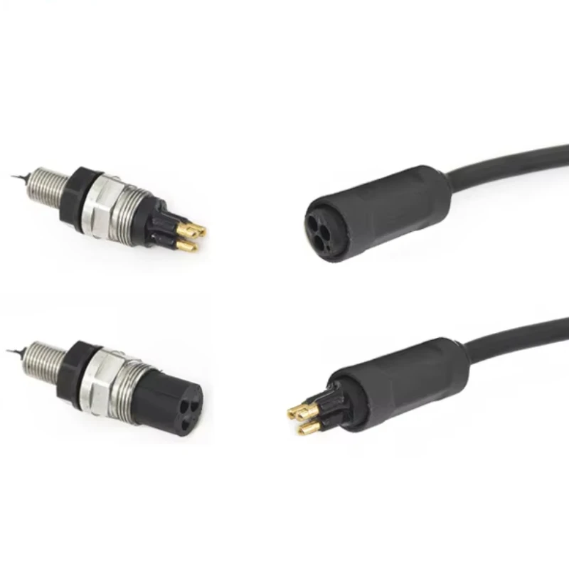 

3-core 4-core M10 waterproof connector underwater cable ROV compact male and female plug connector