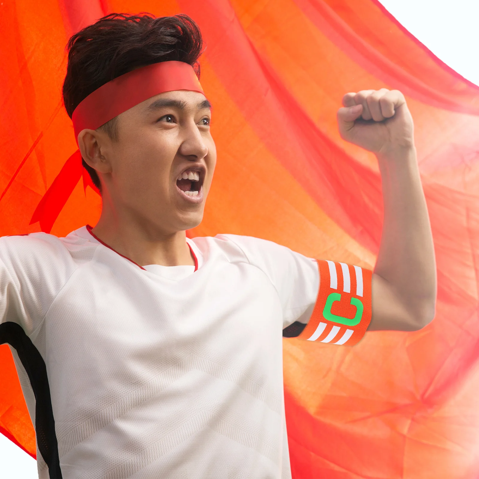 

3Pcs Football Captain Armband Adjustable Soccer Nylon Anti-Wear Sports Leader Mark Soccer Captain Armband