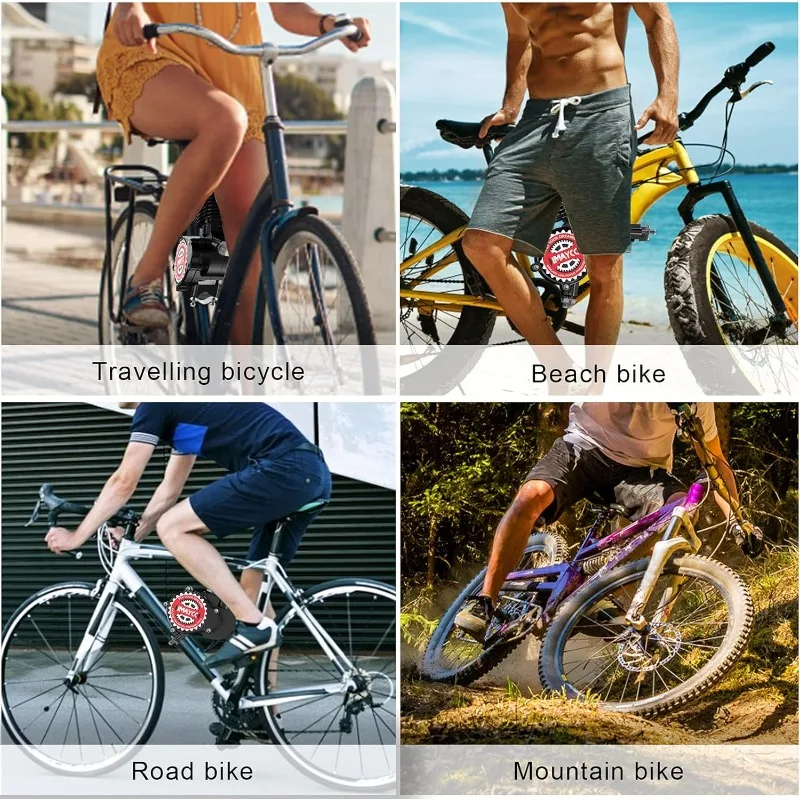 Home.Bike Motor Kit 80cc Motorized Bike Kit 2 Stroke Gas Bike Engine Conversion Kit مناسب للدراجات 26-28 بوصة (80CC أسود)