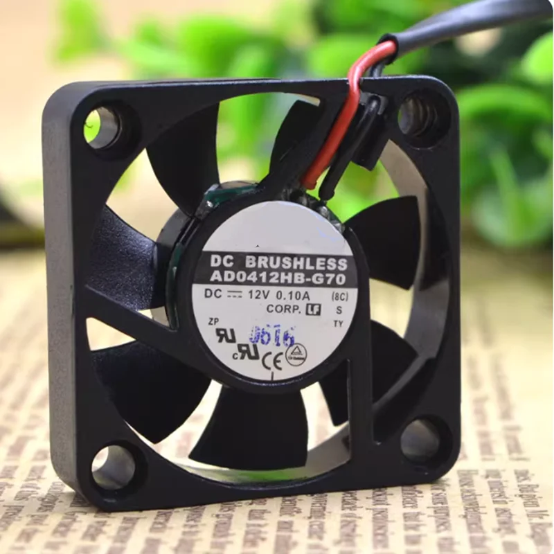1pcs-5PCS  Cooling Fan AD0412HB-G70 12V 0.10A 4cm 4010 Double Ball Bearing Ultra-Quiet Fan