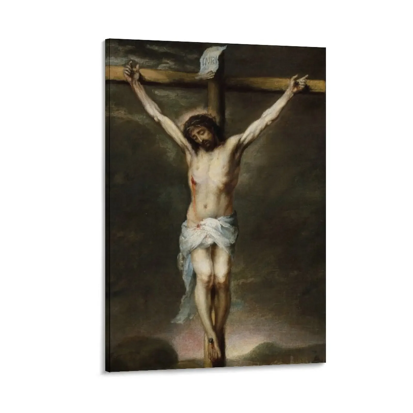 

The Crucifixion | Bartolome Esteban Murillo | 1675 Gospel Biblical Art Canvas Painting Picture on the wall anime decoration