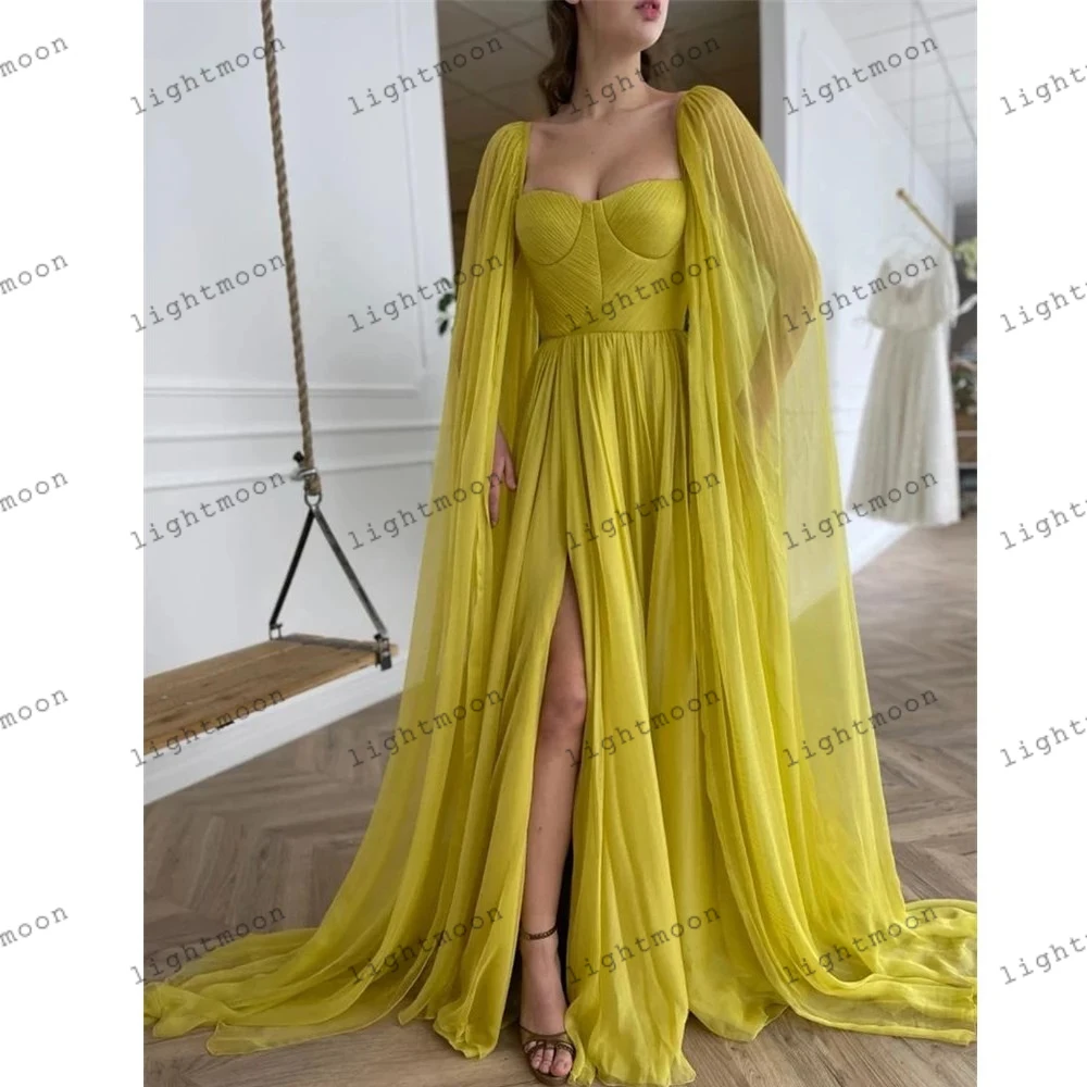 

Pretty Evening Dresses For Women 2024 Elegant Chiffon Prom Dress Floor Length Robes For Formal Party Vintage Vestidos De Gala