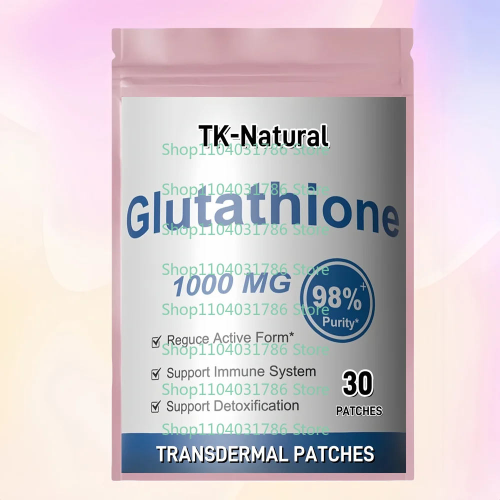 

30 трансдермальных пластырей с глутатионом - уход за кожей, детоксикация, поддержка иммунитета и здоровья печени