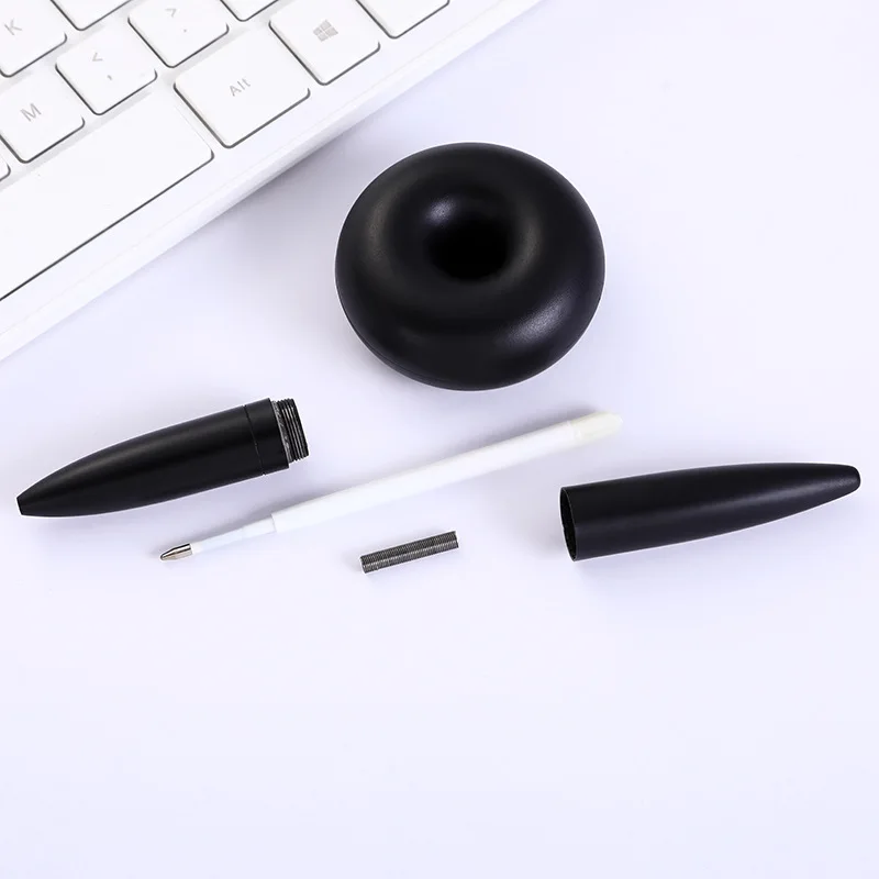 1Pc New Magnetic Levitation Metal Gel Pen Rollerball Ballpoint 1MM Signing Pens for Office Students Business Stationary Supplies image 4