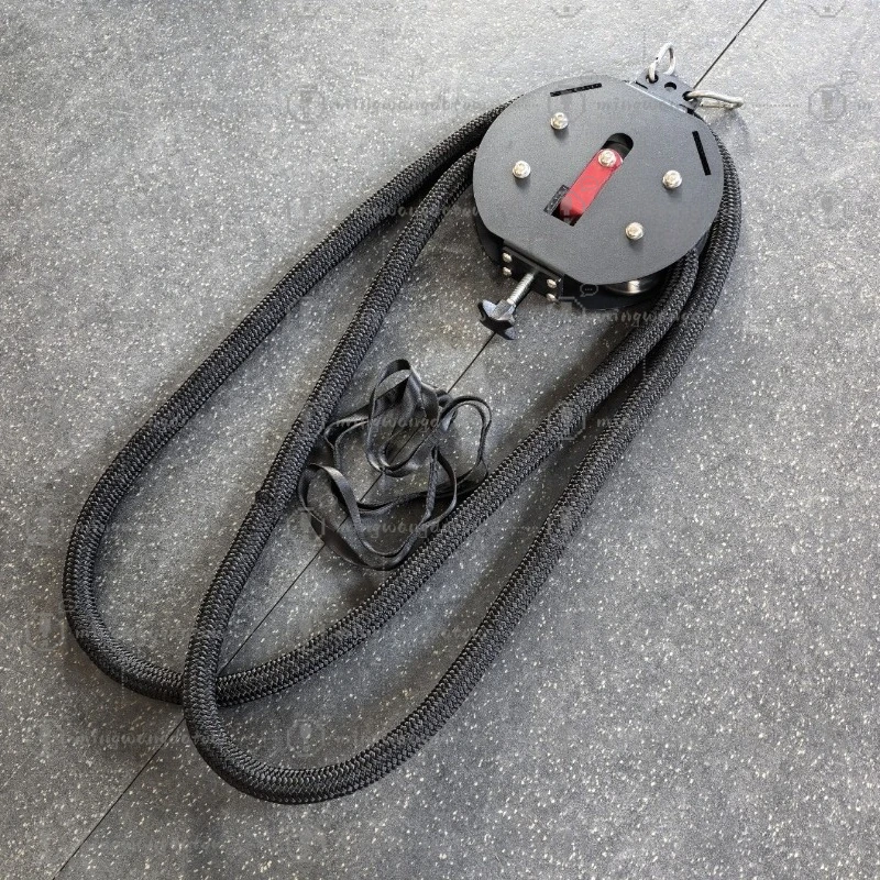 Wall-Mounted Rope Pull Machine, Suspended Climbing Rope Trainer for Upper Body Workout Fitness Equipment