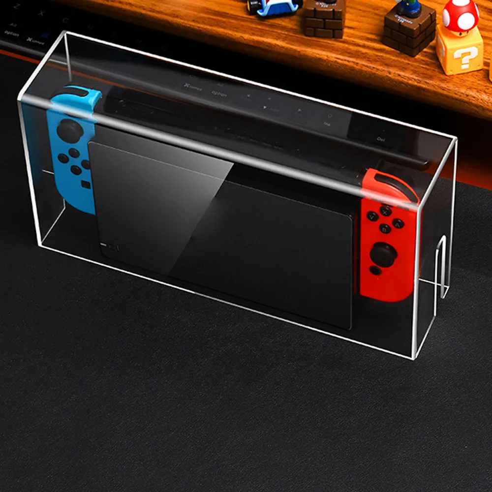 Clear Transparent Storage Acrylic Dust Cover Shell Case For SWITCH NS OLED Game Console Cover Shell Box Display