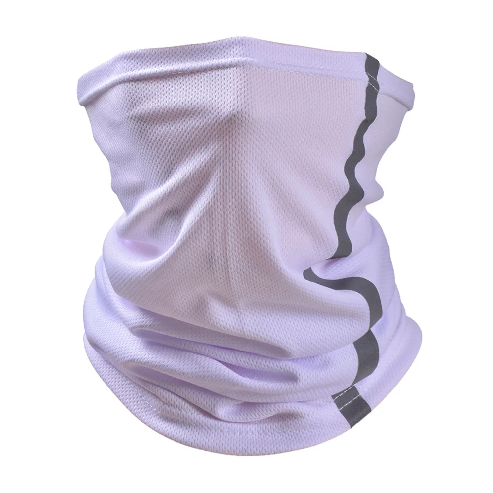 Reflektierende Halsmanschette Sichtbarkeit Neon Sicherheitsbandana Wind Staub UV-Schutz Schal Bandanas