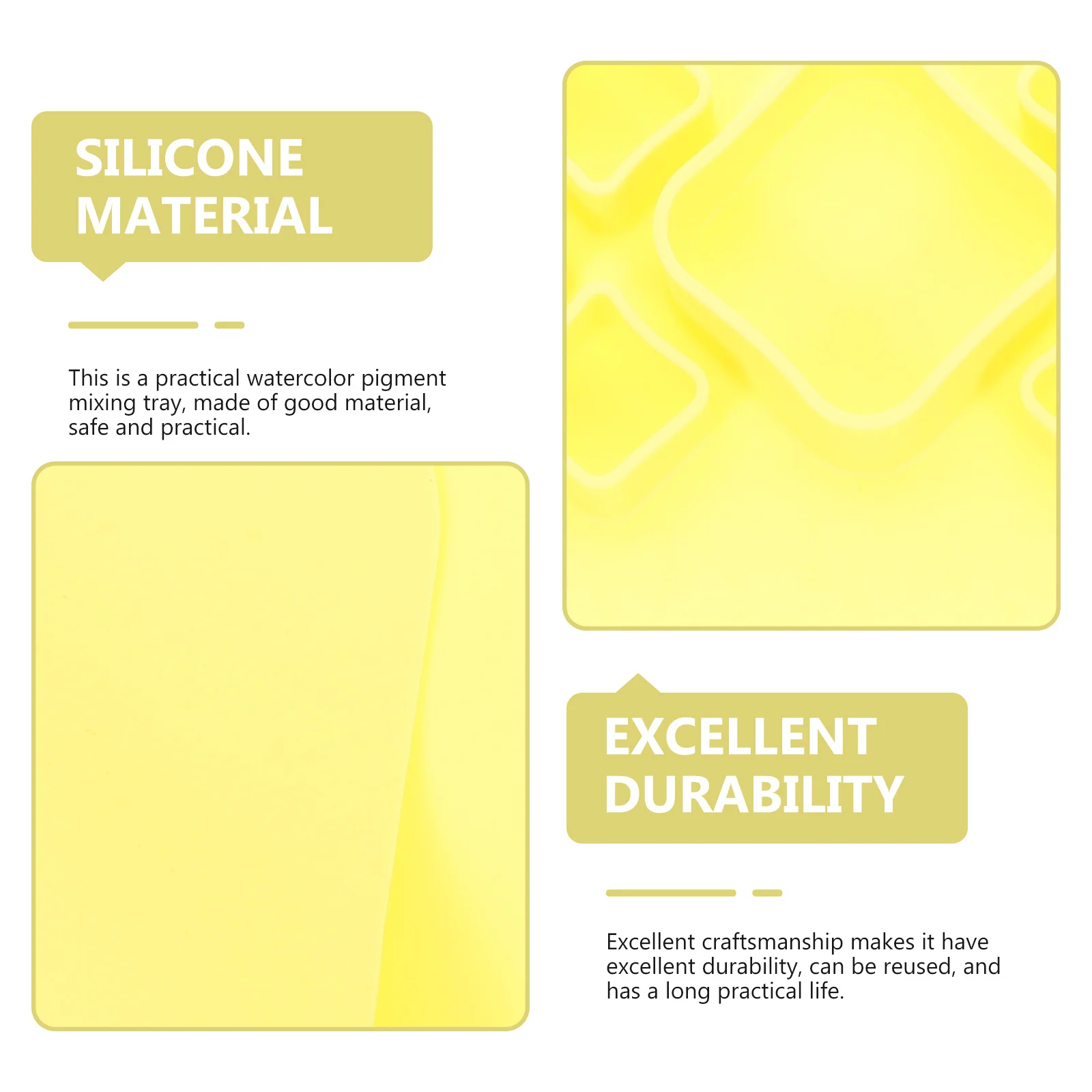 سيليكون اللوحة 12X16 بوصة غير عصا قابلة لإعادة الاستخدام الحرفية حصيرة Diy بها بنفسك المشاريع الفنية المائية الراتنج الطين سيليكون الحرفية حصيرة #6