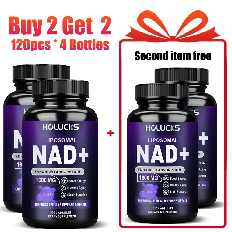 

HOLUCKS Pure Liposomal NAD+ capsule, for Max Absorption, Energy Boost & Longevity, Support Energy & Healthy Aging